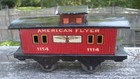 Nice American Flyer O Gauge #1114 Red Lithographed 4 Wheel Caboose from 1919 — photo 3
