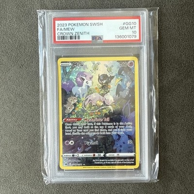 Pokemon Crown Zenith Galarian Gallery Mew #GG10 PSA 10