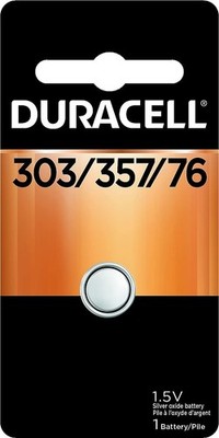 Duracell Silver Oxide Battery 1.5 Volt 303/357/76