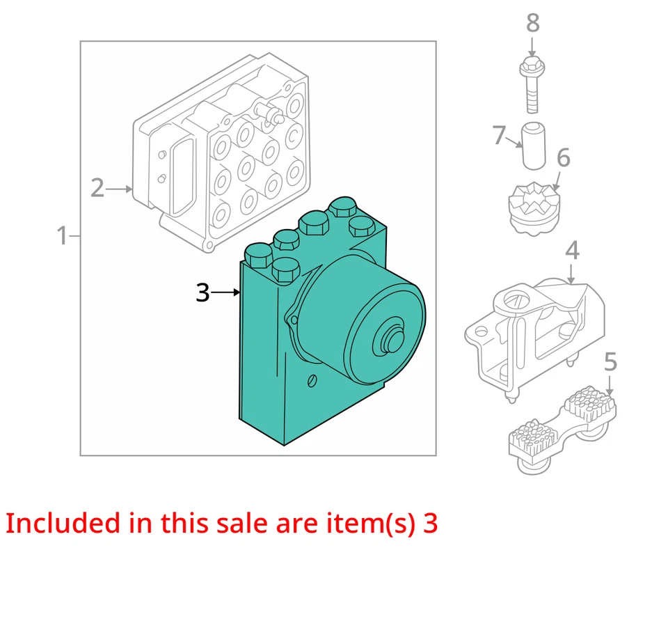 Módulo de control de bomba abs BMW 323i 1999-2000 M4QUM Foto 3 de 4