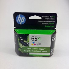 HP 65XL N9K03AN Tri-Color Ink Cartridge Genuine OEM NEW - Exp. 09/2023