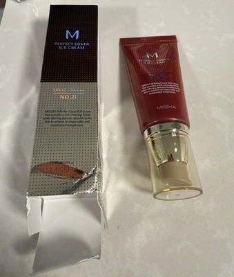 MISSHA M Perfect Cover BB Cream No.21 Light Beige SPF42 PA+++ 50ml / 1.69 fl oz