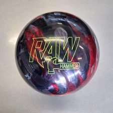 Hammer Raw Hybrid Red/Smoke/Black  bowling ball 10 LB   new in box  #047