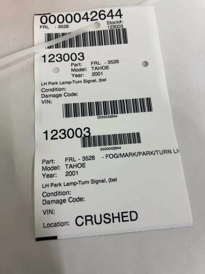 Chevrolet Tahoe LH 2000-06 luz antiniebla/marca/estacionamiento/giro/lámpara debajo del faro Foto 4 de 4