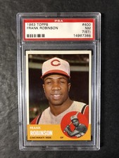 1963 Topps Frank Robinson 400 PSA 7st;  Very Sharp, Do not see a stain!