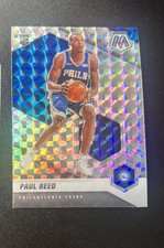 2020-21 Panini Mosaic #245 Paul Reed Silver Rookie Card Philadelphia 76ers j43