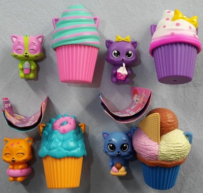4er Set Cupcake Cats Figuren Cupcakecats Cup Cake Ozzy Molly Splashy Triply
