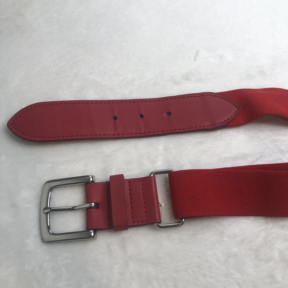 Cinturón ajustable elástico rojo NIKE TALLA ÚNICA logotipo Swoosh Foto 4 de 4