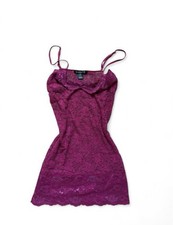 Bozzolo Women s Purple Lace Chemise Slip V-Ne...