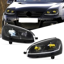 Pair Led Headlights For Golf 5 Mk5 V Rabbit Jetta 2006-2010 Front Lamps Assembly Pair Led Headlights For Golf 5 Mk5 V Rabbit Jetta 2006-2010 Front Lamps Assembly