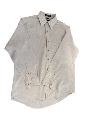 Barrington Mens Dress Shirt 15.5 32/33 Gray Long Sleeve Button Up Cotton Casual - Image 1 of 4