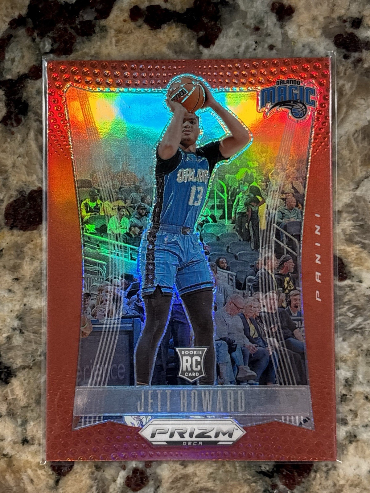 2023-24 Panini Prizm Deca - Jett Howard #173 Red Prizm /199 (RC)