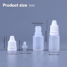 12Pcs Plastic Empty Squeezable Dropper Bottle...