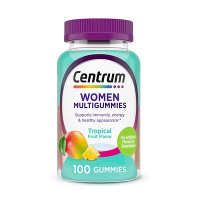 Centrum Women s Multivitamin Gummies, Immune, Energy, 100 Count (Pack of 1) 