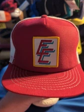 Vintage EE Meat Company- Seeds Trucker Snapback Cap Hat Foam Mesh