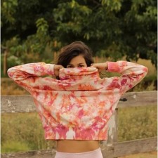 Anthropologie by Pilcro and The Letterpress Elayna Sweatshirt Tie Dye SMALL