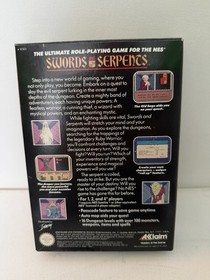 Acclaim Nintendo NES Swords And Serpents 4 Player Game Preowned Rare