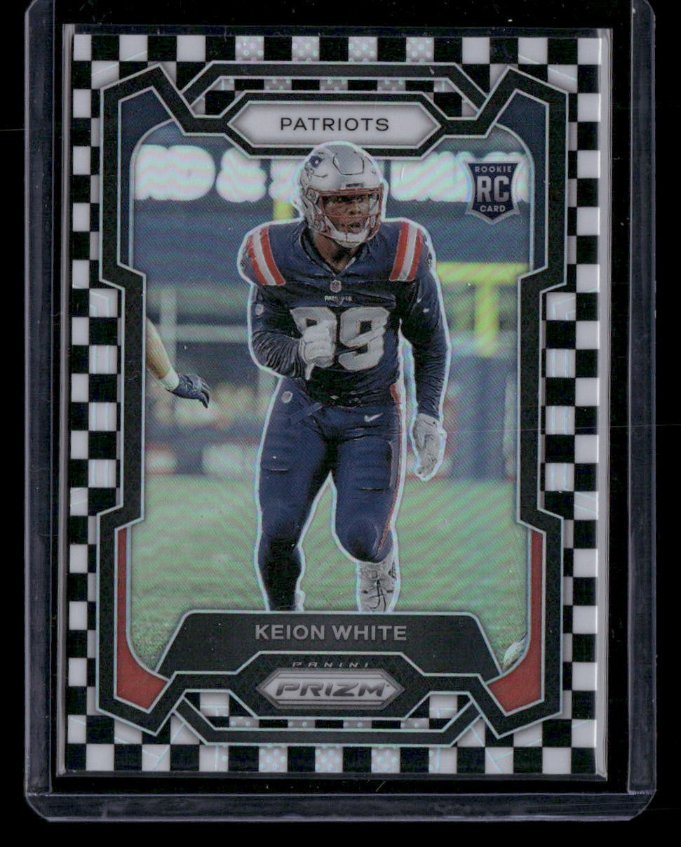Keion White Panini Prizm #371 Black & White Checker