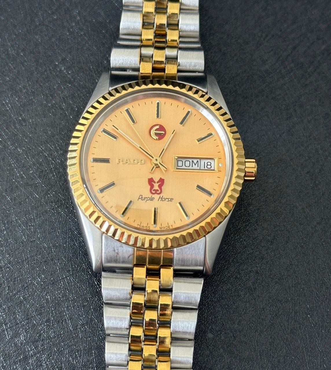 Men's Tone Purple Horse Two Watch Automatic Rado - vintagewatches.pk