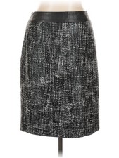 Banana Republic Women Silver Formal Skirt 10