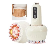 Heated Electric Anti-Cellulite Massager, Multi-Head, White, Abdomen Legs