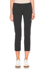 Nili Lotan East Hampton Carbon Gray Stretch Cotton Slim Ankle Pants Size 2