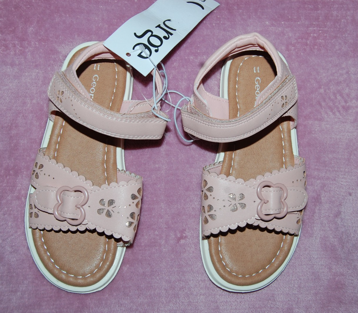 George Pink Strappy Sandals UK 11 EUR 29 BNWT