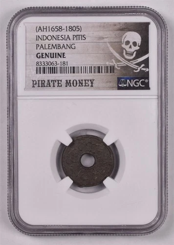 (AH 1658-1805) Indonesia Pitis Palembang - NGC Genuine - Pirate Money 
