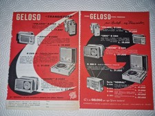 VECCHIA PUBBLICITA' ADVERT -   GELOSO RADIO TV  - SEL2