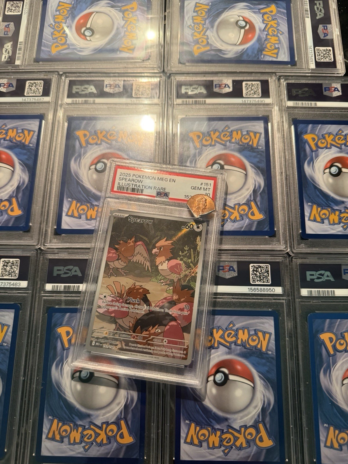 Spearow 151/132 - Me01: Mega Evolution Holo (PSA 10)