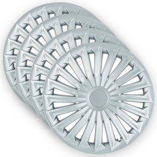 Set 4 Copricerchi 14 Pollici Joy Coppe Ruota Grigie Universali per Hyundai