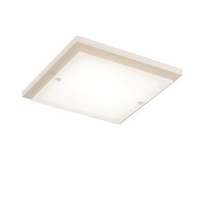 Envostar Deckenleuchte Lampe Kerio Holz natur Glas 35x35 cm E27 LED Leuchte