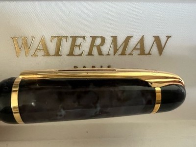 WATERMAN Kugelschreiber Phileas GT Roller Marmoriert Grau Taube Golden