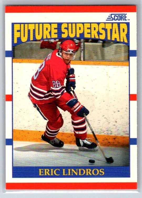 1990-91 Score #440 Eric Lindros Rookie Oshawa Generals Philadelphia Flyers RC