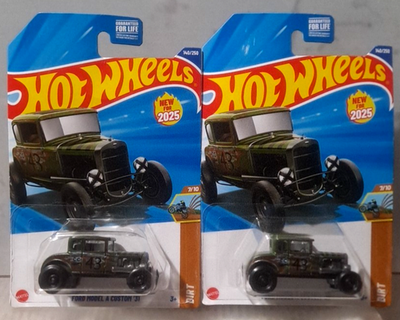 #ad NEW 2025 Hot Wheels Ford Model A Custom #x27;31 Green DIRT SERIES 140 250 Lot Of 2 $12.00