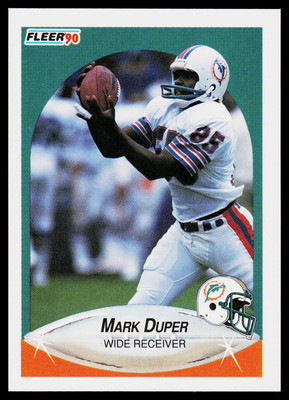 Mark Duper, 1990 Fleer Football Card, #239, Miami Dolphins,