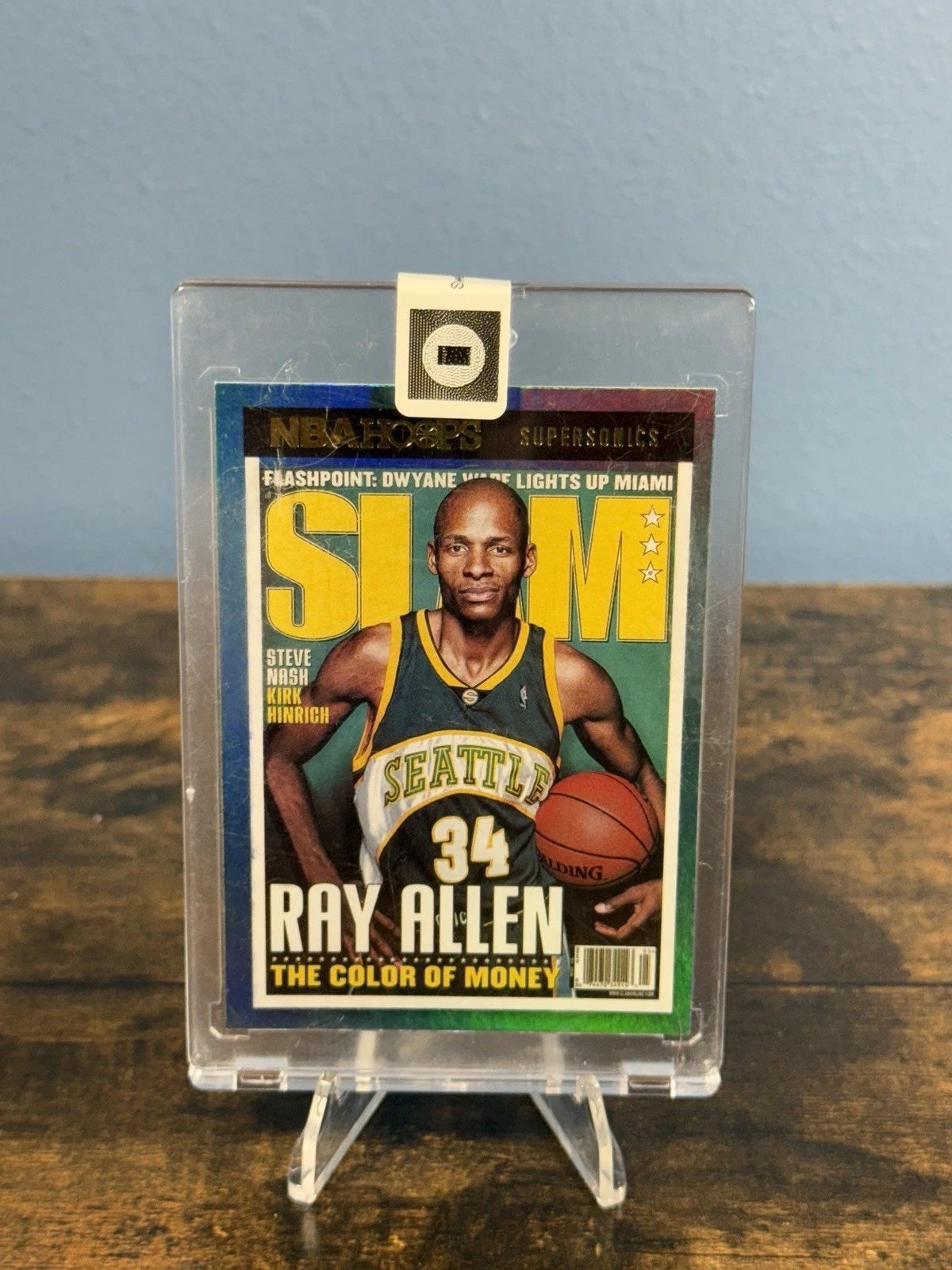 2021-22 Panini NBA HOOPS Slam Ray Allen #Slam #87 Holo Insert SuperSonics NBA