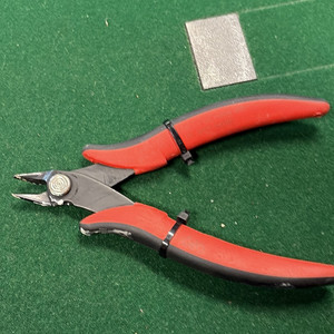5 in Flush Cutter Pliers, Red/Black Non-Slip Grip Metal/Rubber, MPN 12-500