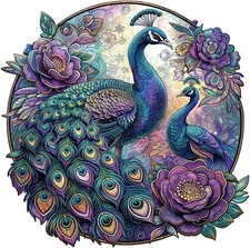 Peacock Diamond Painting Kits for Adults - DIY Full Round Drill 