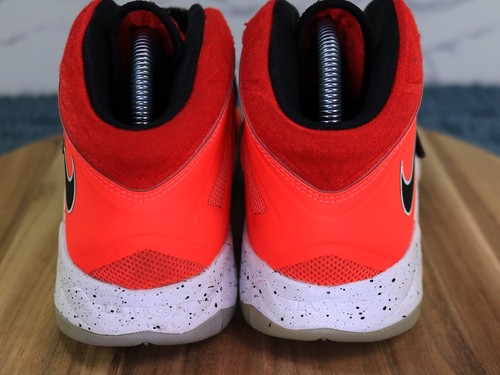 Nike LeBron Zoom Soldier 7 VII Mid Shoes Bright Crimson Red 599264-602 Mens Sz 8 - Picture 15 of 24