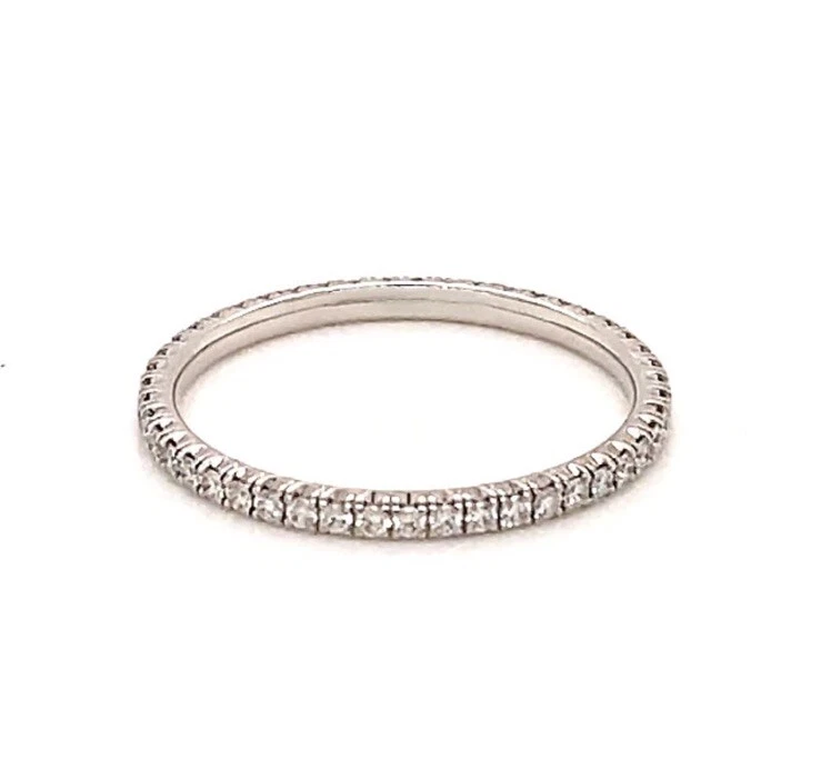 Étincelle de Cartier Eternity Diamond Wedding Band 0.50 ct. 18K W Gold SZ 5.75 - Image 3 of 4