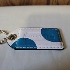 Coach Leather Hangtag Fob Bag Charm