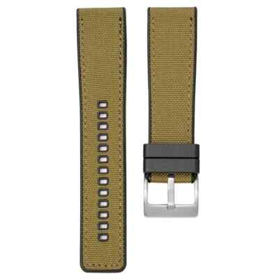Silikon Kautschuk Canvas Stoffband 22mm 24mm 20mm Uhrenarmband Gürtel Armband