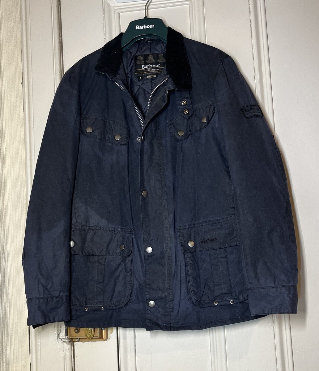 £239 Men Barbour international Duke Wax Jacket (TR) Size S