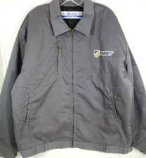 Swift Transportation/Trucking-Mens Zip-Up Employee Jacket-XL Extra Large-Gray