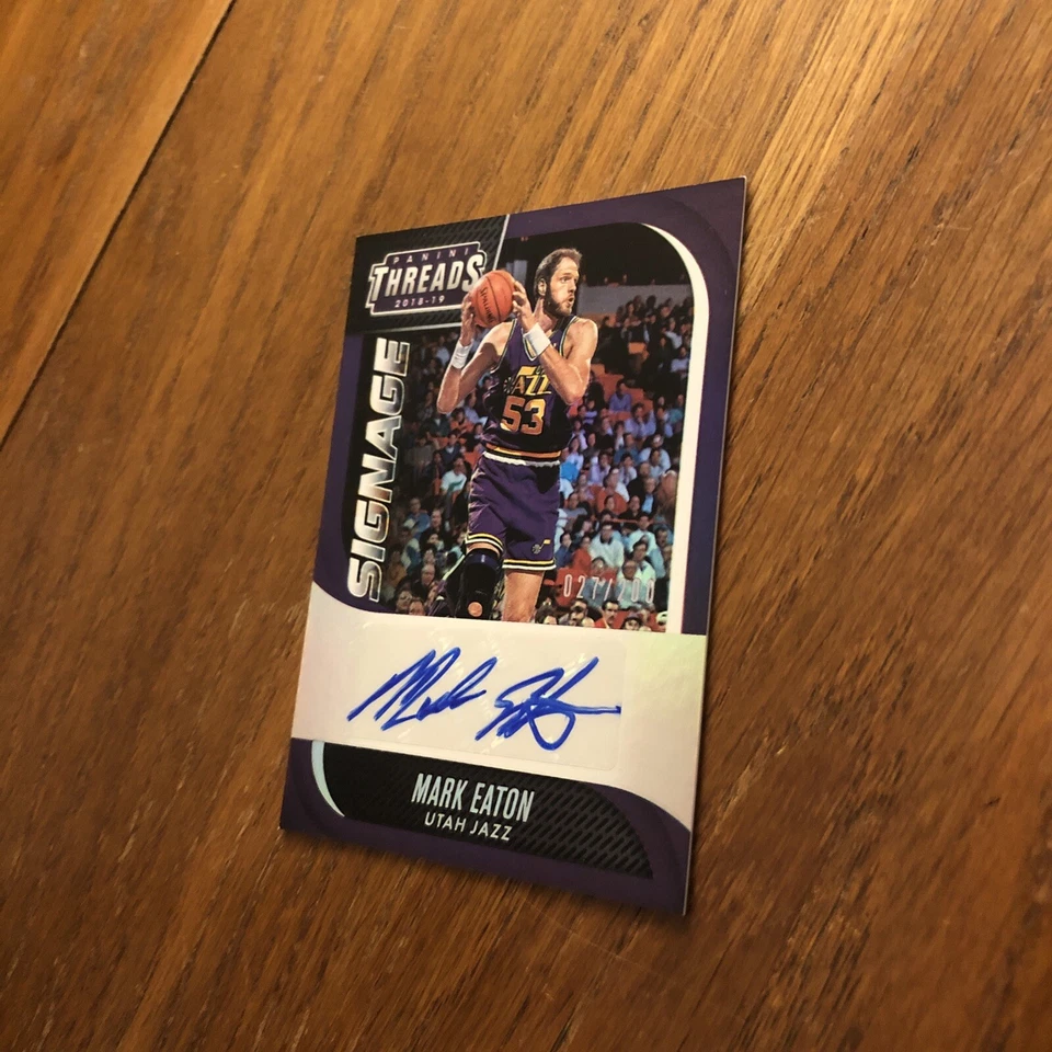 Mark Eaton 2018-19 Panini Threads Signage Autograph #d 27/200 Auto - Image 2 of 4