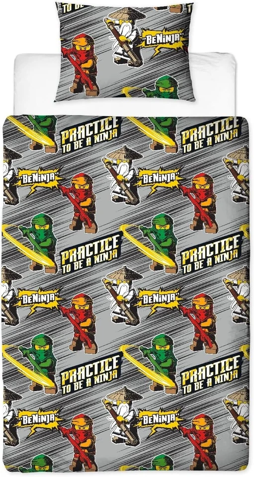 LEGO Ninjago Juego de Funda Edredón Edredón Individual Oficial Niños Niñas Mercancía Foto 4 de 4