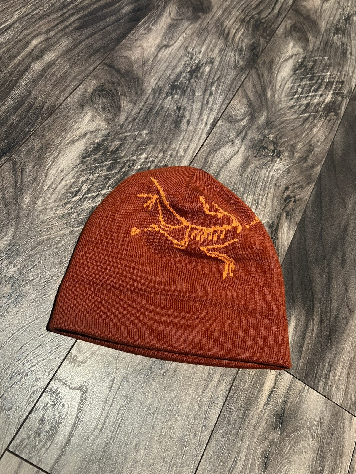 ARC'TERYX Cappello berretto vintage 2015 Arc’teryx Rolling Word ossido di ferro curcuma berretto toque