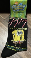 Nickelodeon Spongebob SquarePants Cartoon Crew Socks for Men Shoe Size 8-12