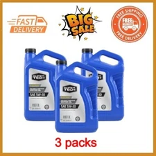 (3 Pack) Super Tech All Mileage Synthetic Blend Motor Oil SAE 5W-30, 5 Quarts